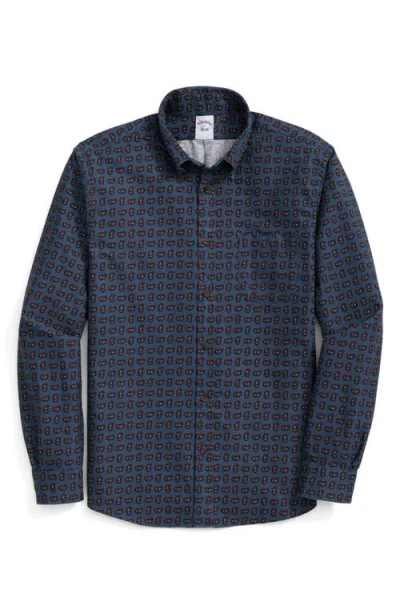 Brooks Brothers Paisley Regular Fit Button Down Shirt In Multi
