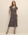 Brooks Brothers Paisley Shimmer Ruffle-front Chevron-stripe Dress In Multi