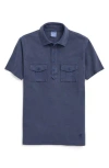 Brooks Brothers Patch Pocket Short Sleeve Polo In Mood Indigo