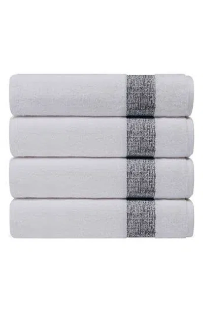 Brooks Brothers Pera 4-piece Turkish Cotton Washcloths In White