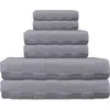 Brooks Brothers Pera 6-piece Turkish Cotton Towels In Silver