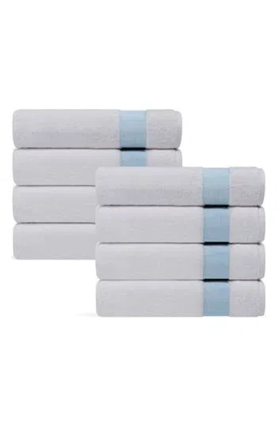 Brooks Brothers Pera 8-piece Turkish Cotton Hand Towels In White