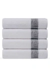 BROOKS BROTHERS BROOKS BROTHERS PERA SET OF 4 TURKISH COTTON HAND TOWELS