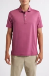 Brooks Brothers Solid Performance Series Polo In Pink