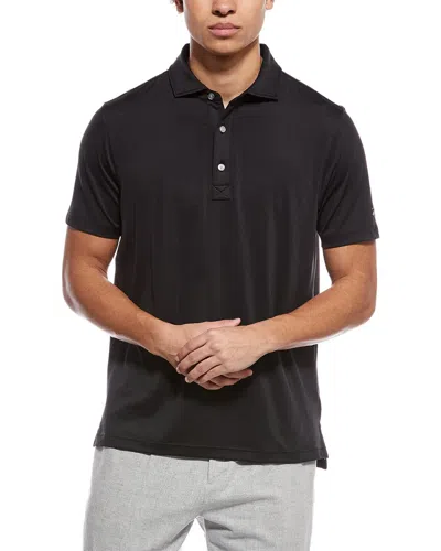 Brooks Brothers Performance Knit Polo Shirt In Black