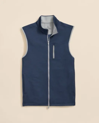 Brooks Brothers Performance Series Full-zip Vest In Blue