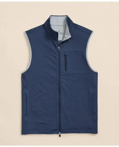 Brooks Brothers Performance Series Full-zip Vest In Navy Heather