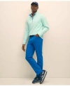 Brooks Brothers Performance Series Half-zip In Aqua Heather