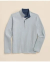 Brooks Brothers Performance Series Half-zip In Grey Heather