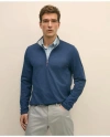 Brooks Brothers Performance Series Half-zip In Navy Heather