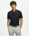 Brooks Brothers Performance Series Half-zip Pique Polo Shirt | Black | Size Xl