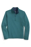 Brooks Brothers Performance Series Half-zip Shirt In Blue