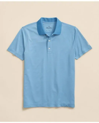 Brooks Brothers Performance Series Micro Stripe Jersey Polo Shirt In Blue