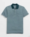 Brooks Brothers Performance Series Micro Stripe Jersey Polo Shirt In Blue