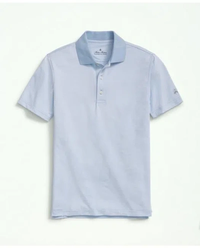Brooks Brothers Performance Series Micro Stripe Jersey Polo Shirt In Green