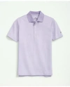 Brooks Brothers Performance Series Micro Stripe Jersey Polo Shirt In Purple