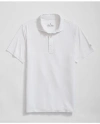 Brooks Brothers Performance Series Spread Collar Polo Shirt In White