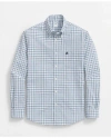 Brooks Brothers Performance Series Stretch Button-down Collar, Graph Check Sport Shirt In White