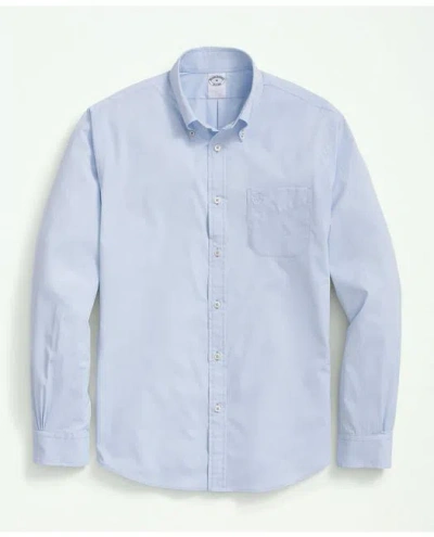 Brooks Brothers Performance Series Stretch Button-down Collar Sport Shirt | Light Blue | Size Small