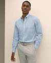 Brooks Brothers Performance Series Stretch Polo Button-down Collar, Candy Stripe Sport Shirt In Blue