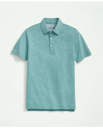 Brooks Brothers Performance Series Supima Cotton Jersey Polo Shirt | Green Heather | Size 2xl