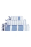 Brooks Brothers Pesthemal Turkish Cotton 3-piece Towel Set In Blue