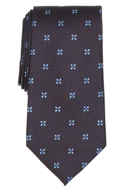 Brooks Brothers Petal Flower Neat Tie In Brown