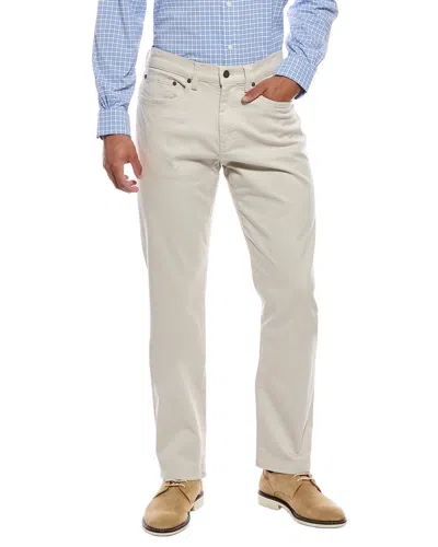 Brooks Brothers Piece Dye Straight Pant In White