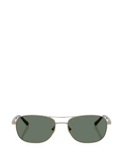 Brooks Brothers Pilot-frame Sunglasses In Metallic