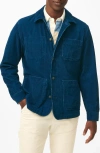 Brooks Brothers Chore Coat In Authentic Indigo-dyed Pinwale Corduroy Cotton In Indigo Cord