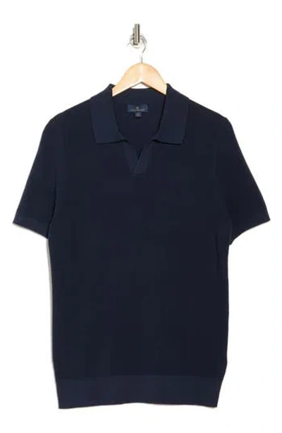 Brooks Brothers Pique Cotton Polo In Navy