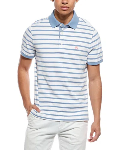 Brooks Brothers Pique Stripe Slim Fit Polo Shirt In Multi