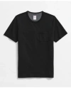 Brooks Brothers Pique T-shirt In Garment-washed Supima Cotton In Black