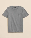 Brooks Brothers Pique T-shirt In Garment-washed Supima Cotton In Gray