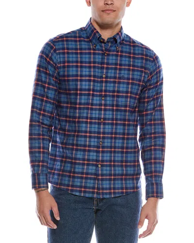 Brooks Brothers Plaid Flannel Shirt In Blue