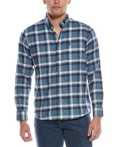 Brooks Brothers Plaid Flannel Shirt In Animal Print