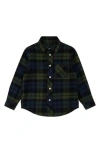 Brooks Brothers Plaid Long Sleeve Cotton Button-up Shirt In Blue