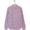 Brooks Brothers Plaid Long Sleeve Sport Fit Button-down Shirt In Pink