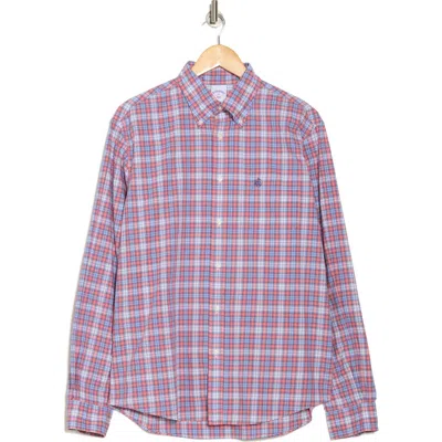 Brooks Brothers Plaid Long Sleeve Sport Fit Button-down Shirt In Slaterosetartan