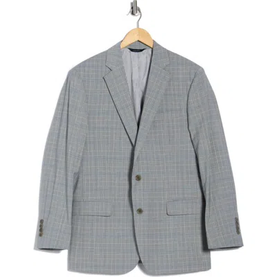 Brooks Brothers Plaid Wool Blend Blazer In Blue