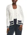 Brooks Brothers Pointelle Floral Cardigan