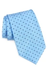Brooks Brothers Polka Dot Silk Blend Tie In Light Blue
