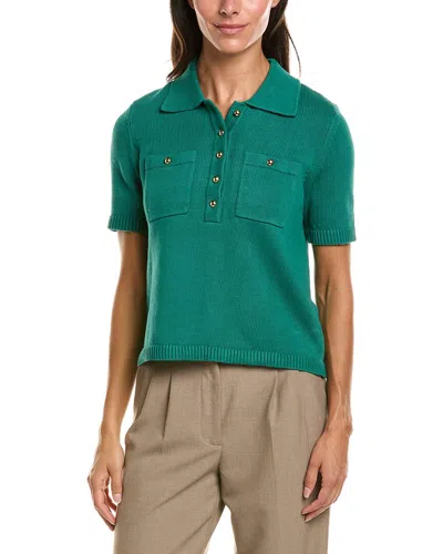 Brooks Brothers Polo Sweater In Black