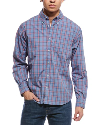 Brooks Brothers Poplin Shirt In Blue