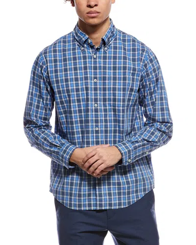 Brooks Brothers Poplin Shirt In Blue
