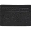 Brooks Brothers Portland Leather Card Case In Black