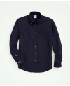 Brooks Brothers Portuguese Flannel Polo Button Down Collar Shirt In Navy