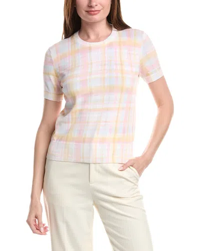 Brooks Brothers Print Crewneck Shell In Multi