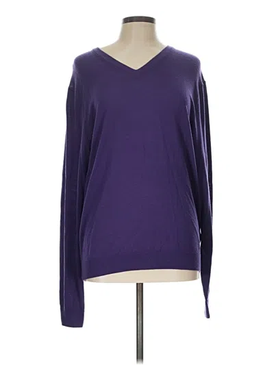 Pre-owned Brooks Brothers Pullover Sweater In Purple