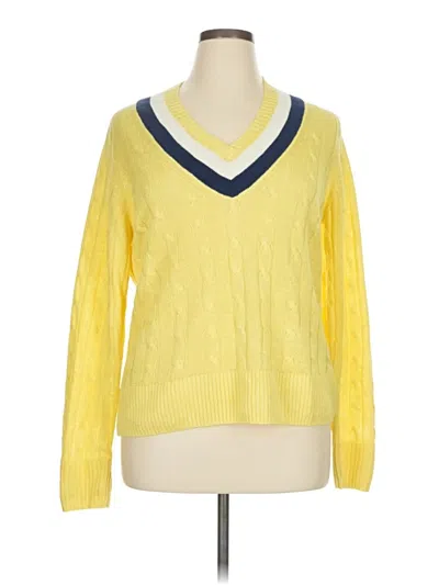 Pre-owned Brooks Brothers Pullover Sweater In Yellow